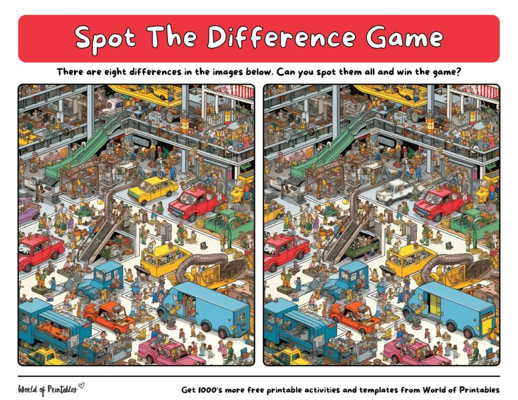 Car Factory Spot the Difference Difficult