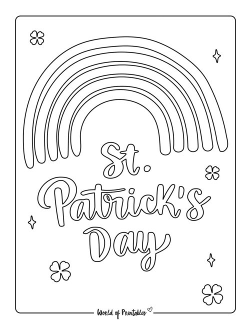 Coloring Pages St Patricks Day Quote