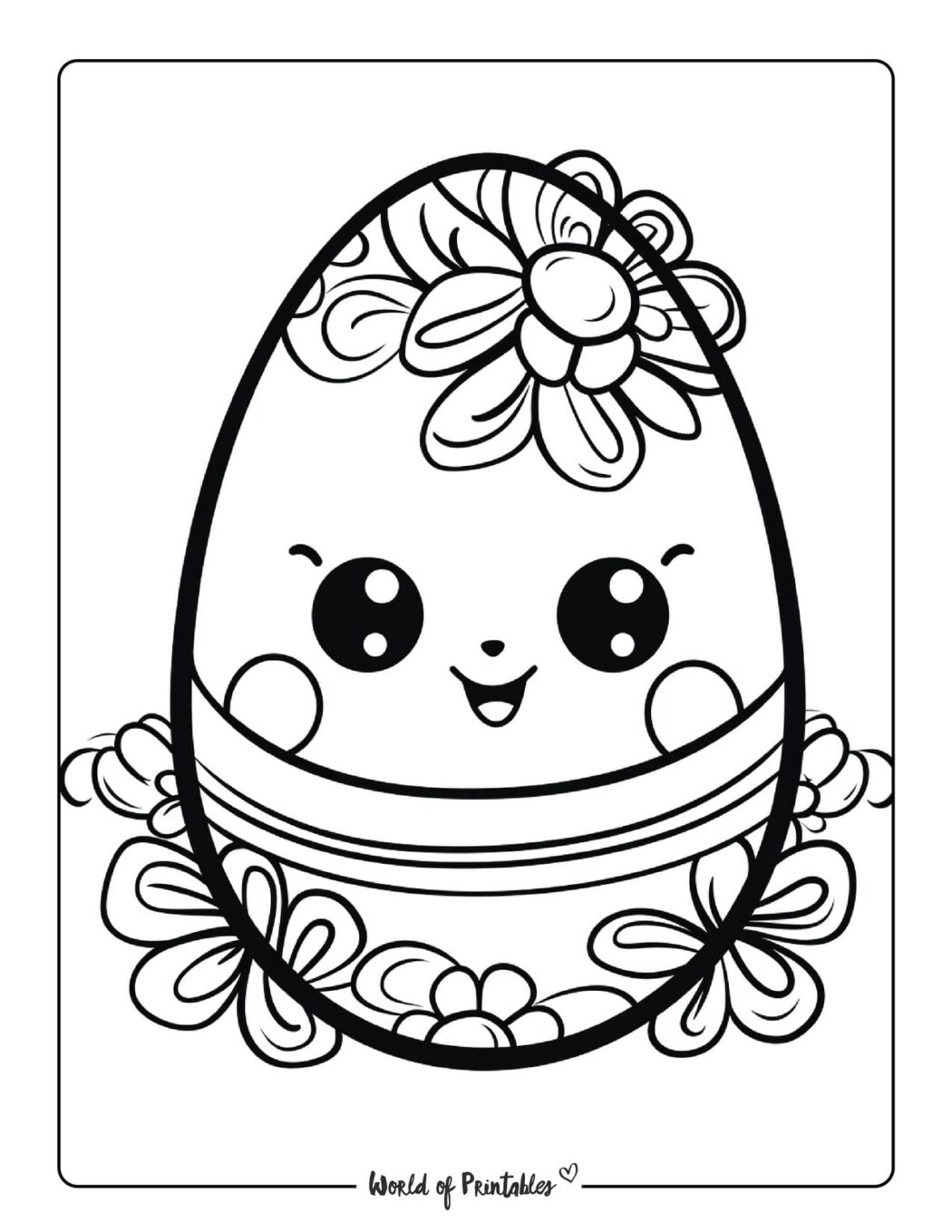 Easter Egg Coloring Pages - World of Printables