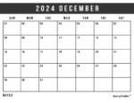 December 2024 Calendars | 100+ Styles - World of Printables