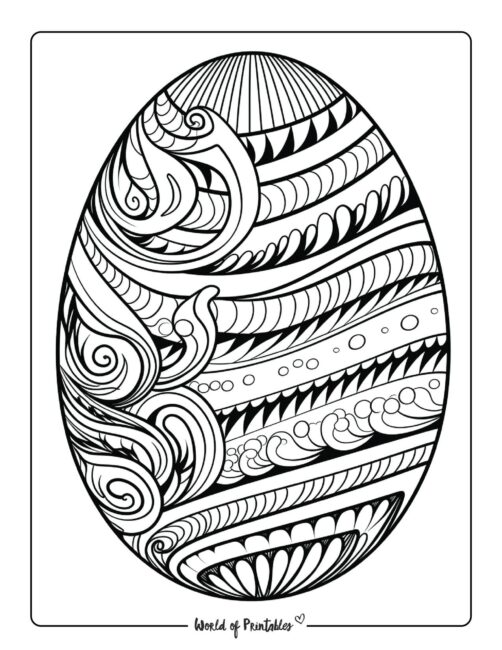 Easter Egg Coloring Pages 13