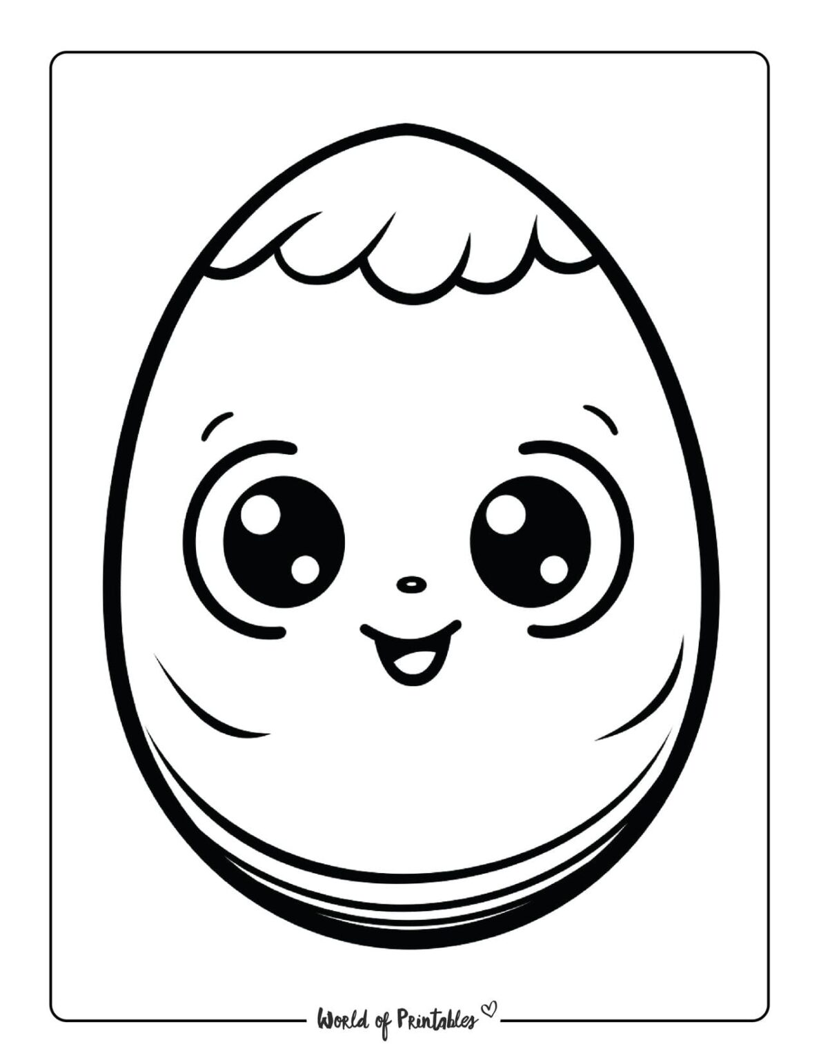 Easter Egg Coloring Pages - World of Printables