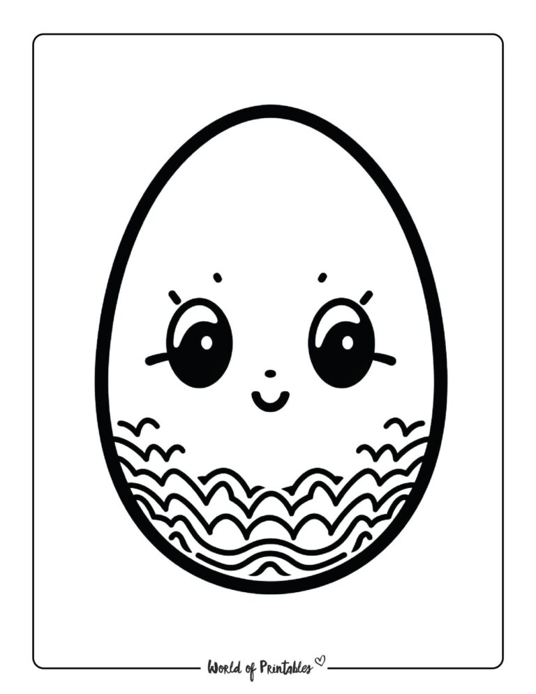 Easter Egg Coloring Pages - World of Printables