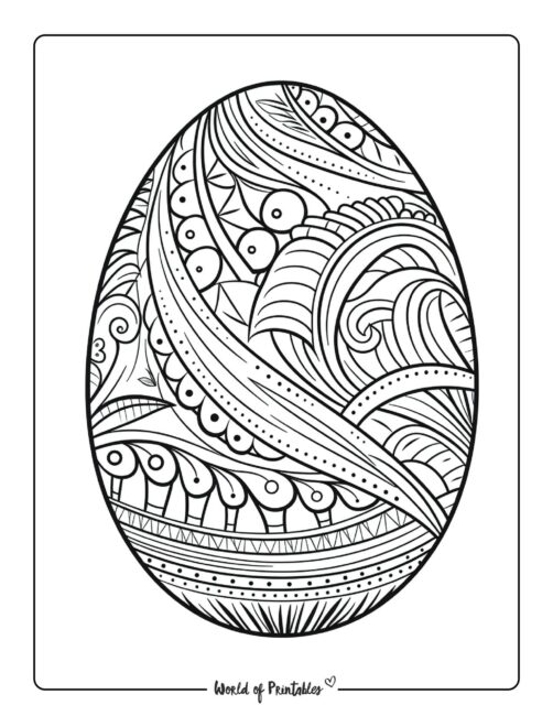 Egg Easter Coloring Pages