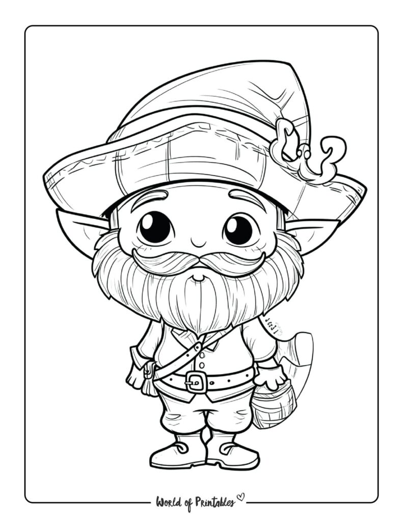 Leprechaun Coloring Pages - World of Printables