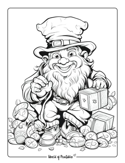 Leprechaun St Patrick's Day Coloring Pages
