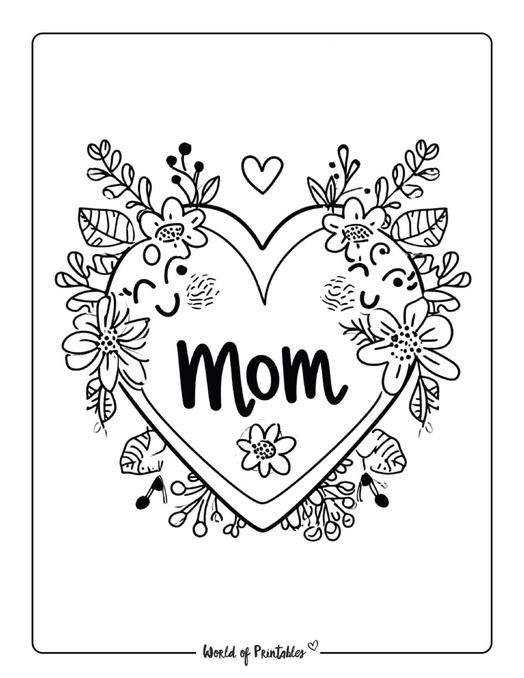 Mother s Day Coloring Pages World of Printables Mother s Day Coloring Pages World of Printables