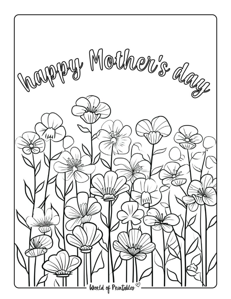 Mother's Day Coloring Pages - World of Printables