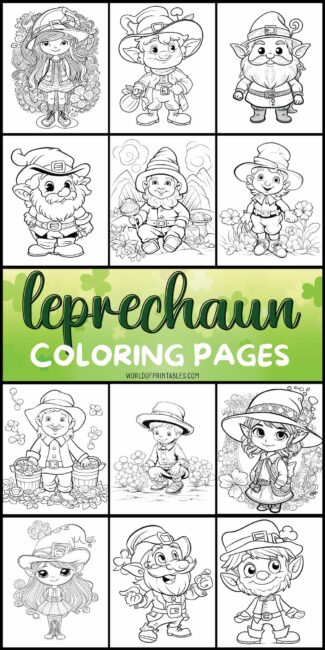 Printable Leprechaun Coloring Pages