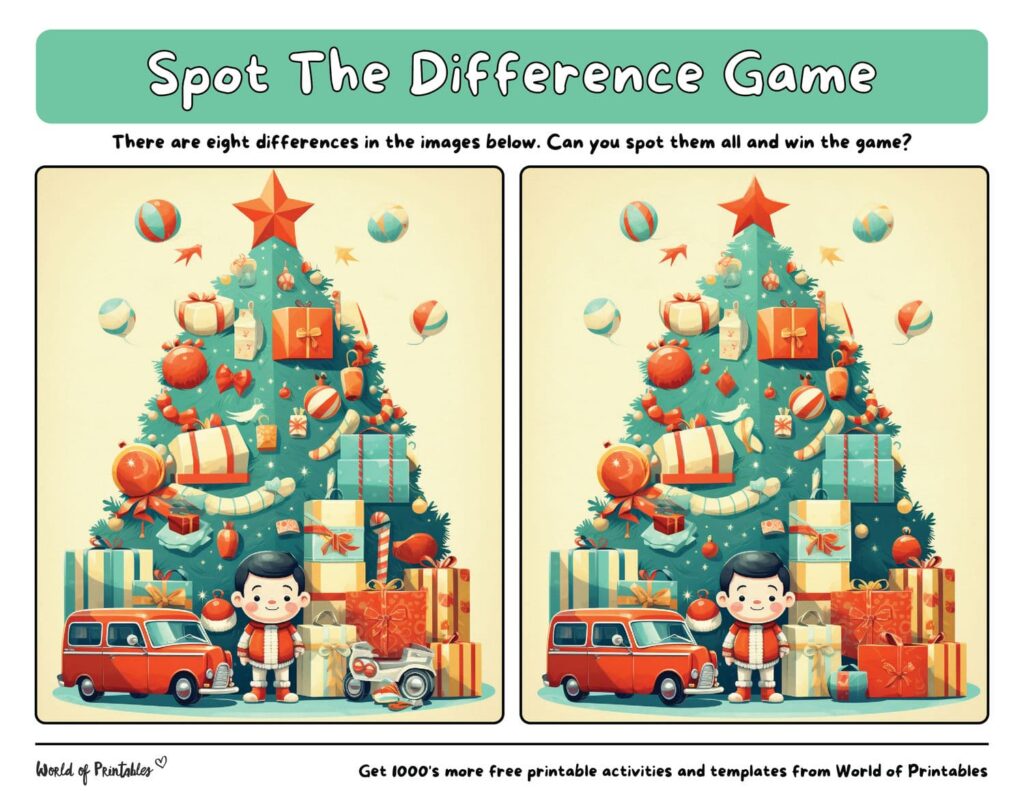 Spot the Difference Christmas Gifts