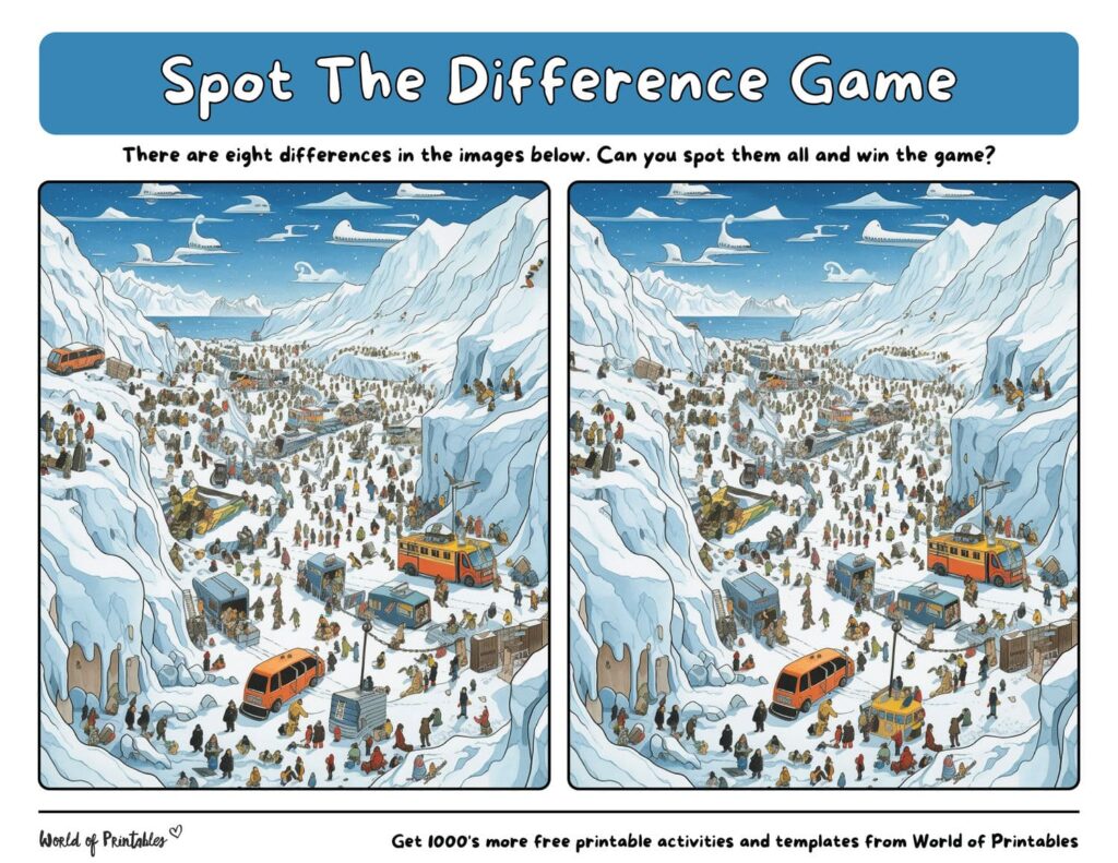 Spot the Difference Difficult Mountain