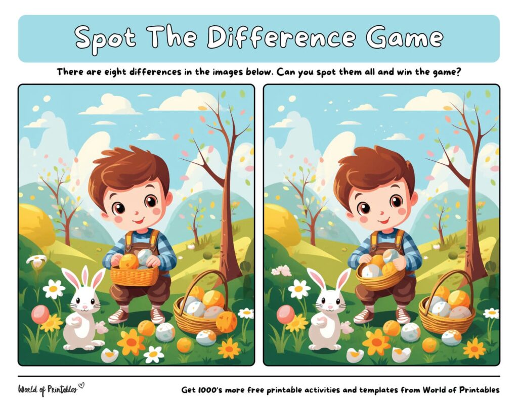 Spot the Difference Easter Festivities