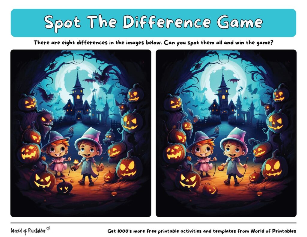 Spot the Difference Halloween Fun
