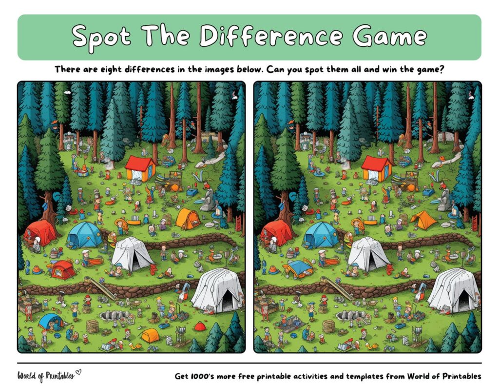 Spot the Difference Hard Tents