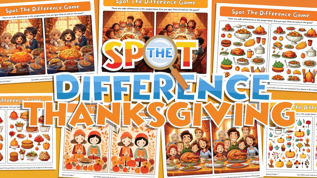 Spot the difference Thanksgiving 1 spot the difference thanksgiving games - world of printables