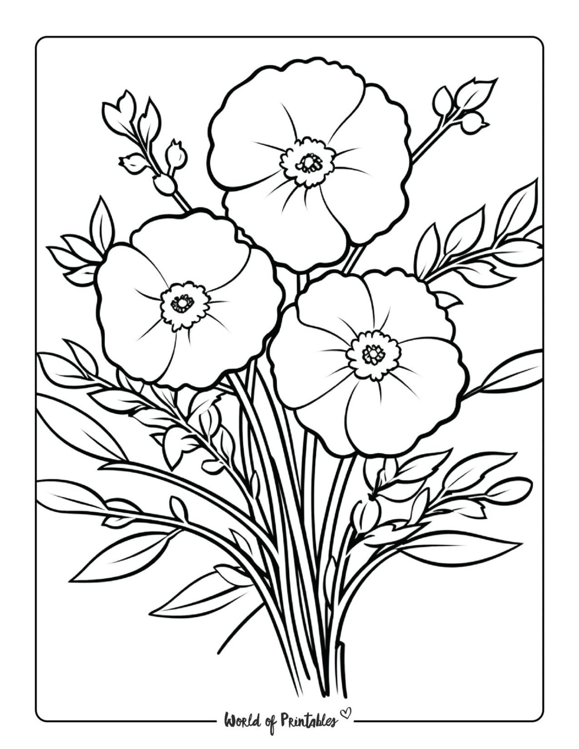 Spring Coloring Pages - World of Printables