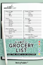 20+ Best Free Printable Grocery List Templates - World of Printables