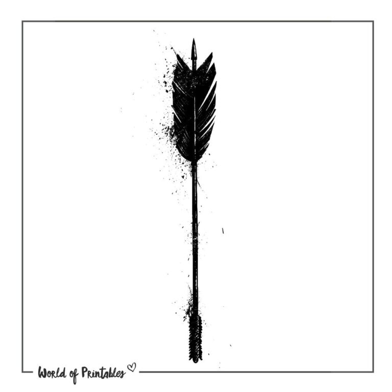 Arrow Tattoo Designs - 135+ Printable Designs & Ideas - World of Printables