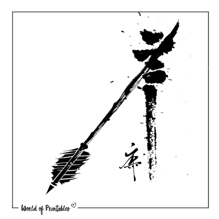 Arrow Tattoo Designs - 135+ Printable Designs &amp; Ideas - World of Printables