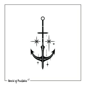 Anchor Tattoo Designs - 55+ Printable Designs &amp; Ideas - World of Printables