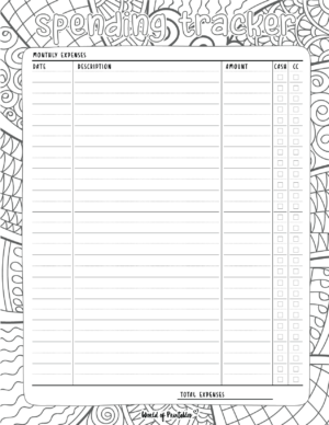 Spending Tracker Templates - The Perfect Way To Track Your Spending