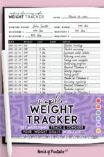 Free Weight Tracker Templates - World of Printables