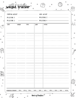 Free Weight Tracker Templates - World of Printables