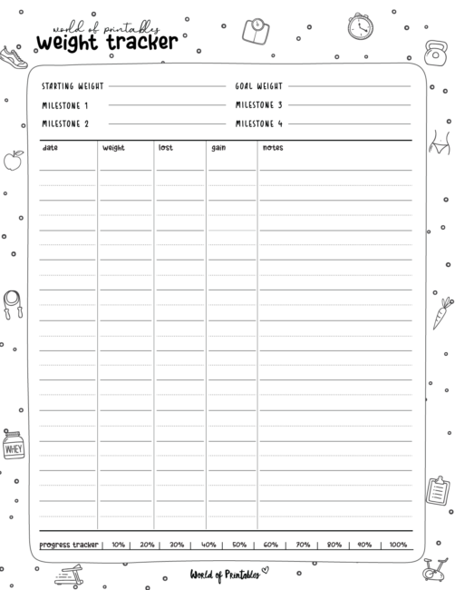 Weight Tracker printable-13