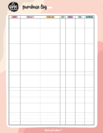 Free Printable Purchase Order Tracker - World of Printables