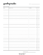 Spending Tracker Templates - The Perfect Way To Track Your Spending