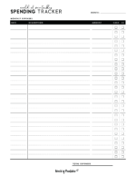 Spending Tracker Templates - The Perfect Way To Track Your Spending