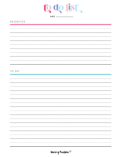 32 To Do List Templates