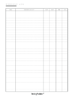 Printable Simple Workout Log Templates - World of Printables