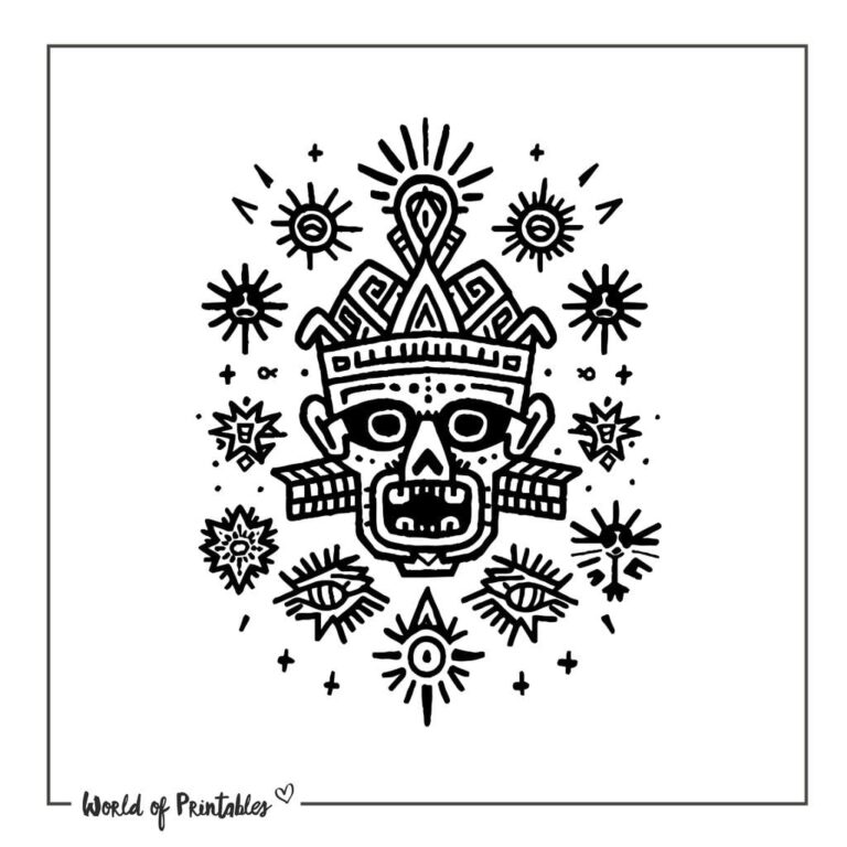 Aztec Tattoo Designs - 135 Printable Designs & Ideas - World of Printables