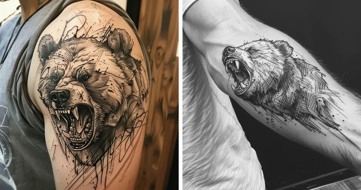 Bear Tattoo Designs - 130 Printable Designs & Ideas - World of Printables