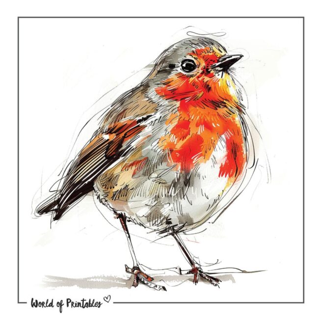 Beautiful Robin Tattoo Designs