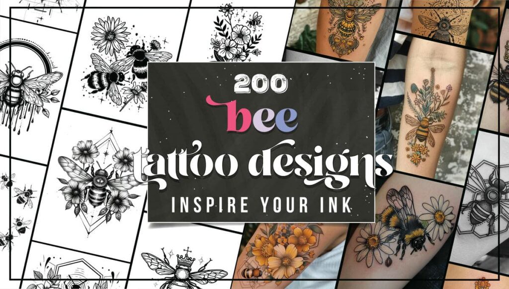 Bee Tattoo Ideas and Designs