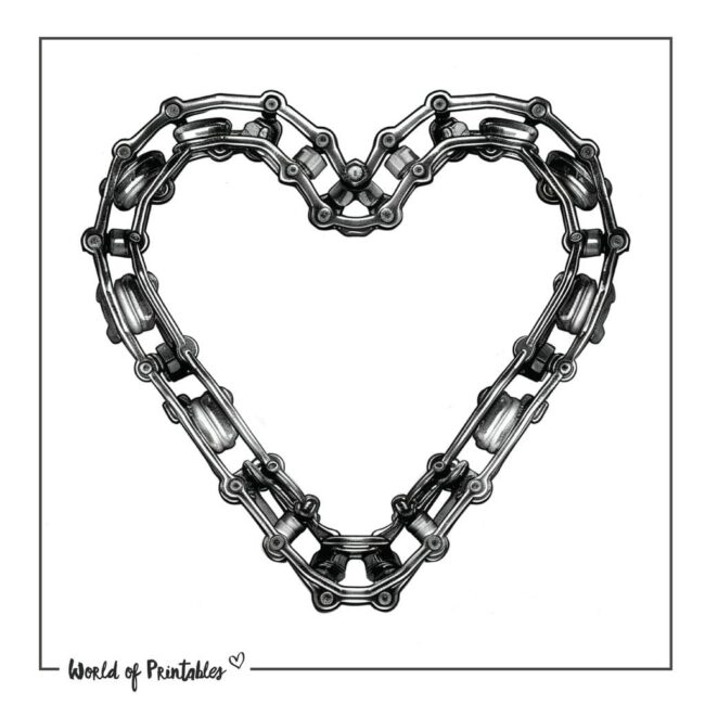 Bicycle Chain Tattoo Designs For Women