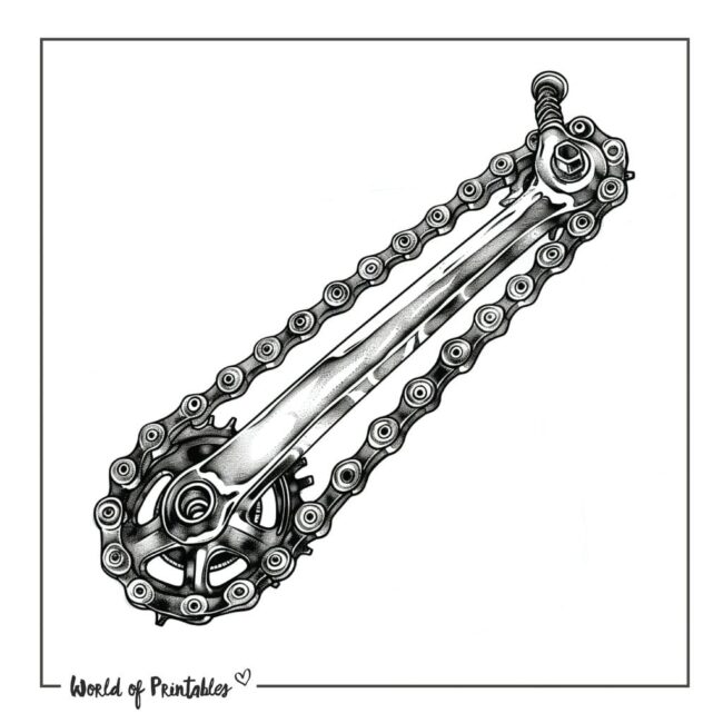 Bicycle Chain Tattoo Ideas