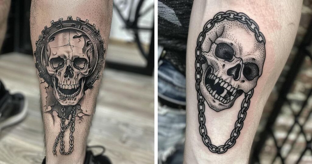 Bicycle Chain Tattoo Ideas and Designs