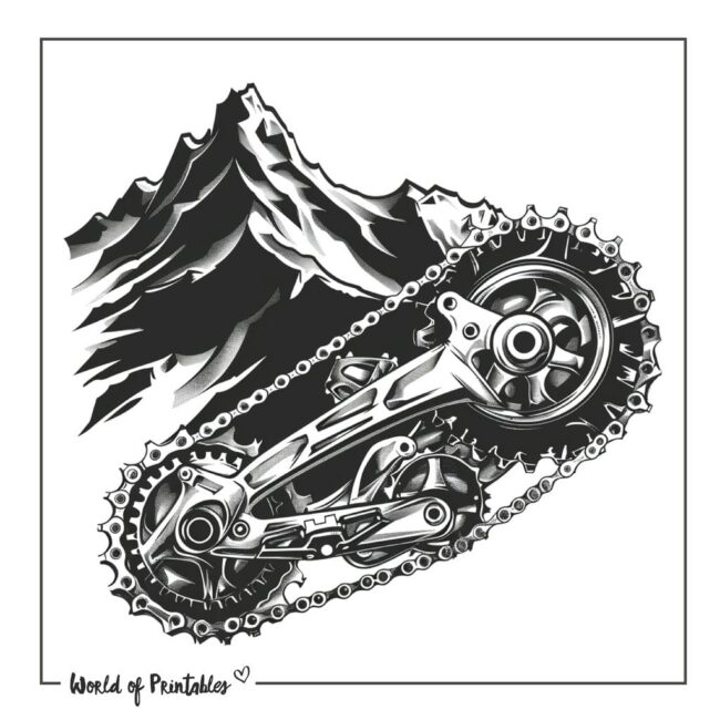Bicycle Gear Tattoo