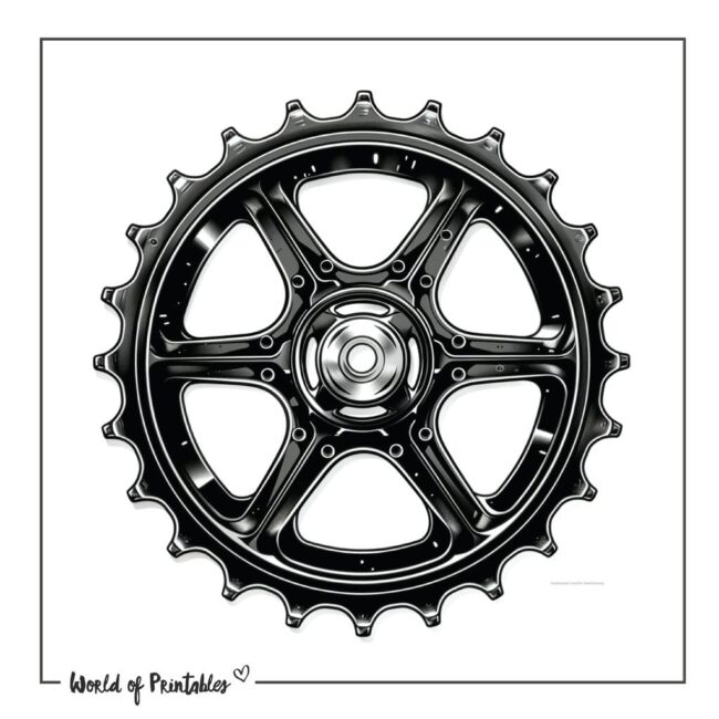 Bicycle Sprocket Tattoo