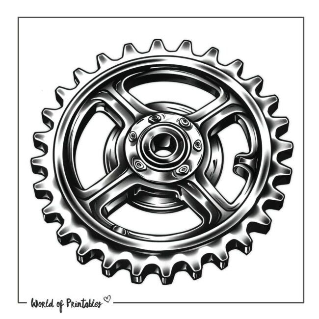 Bicycle Sprocket Tattoo Designs-15