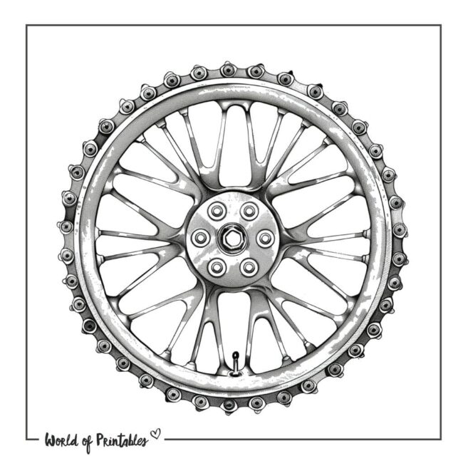 Bicycle Sprocket Tattoo Designs-16