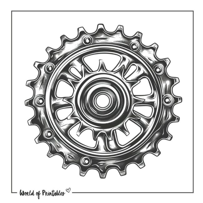 Bicycle Sprocket Tattoo Designs-18