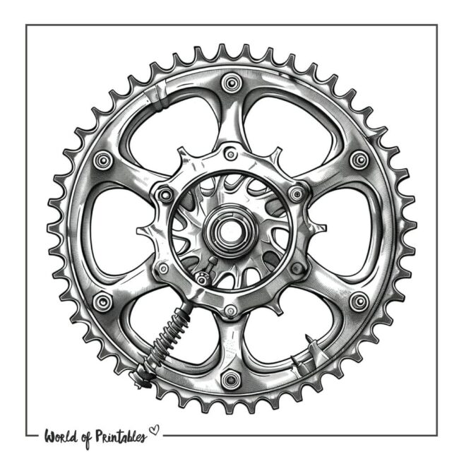 Bicycle Sprocket Tattoo Designs-19