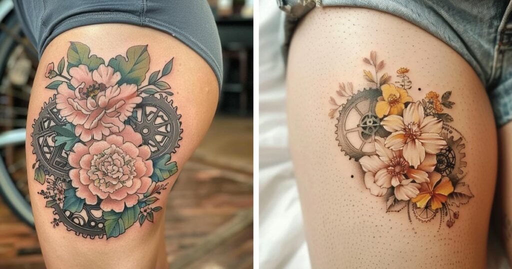 Bicycle Sprocket Tattoo Designs and Ideas