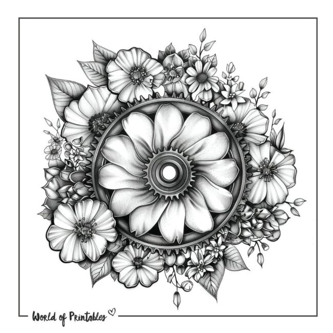 Bicycle Sprocket Tattoo Designs for Women