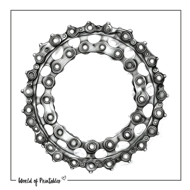 Bike Chain Tattoo Designs
