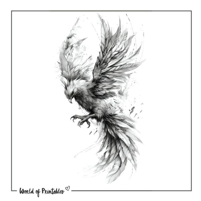 Bird Tattoo Designs - 400+ Printable Designs & Ideas - World of Printables